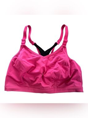 Lane Bryant LIVI Active Wireless Sports Bra Womens Size 22 Pink Adjustable